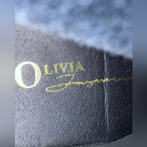 Olivia Fargiano stiletto Boots w/ Rhinestone Straps. Size 10 worn 1X for a few - Picture 8 of 11